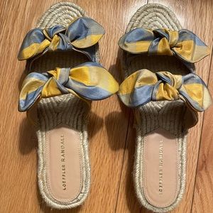 Loeffler Randall Daisy gingham bow espadrilles